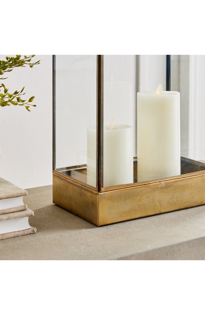 Napa Home & Garden Cottage Hurricane Large, Alternate, color, Gold