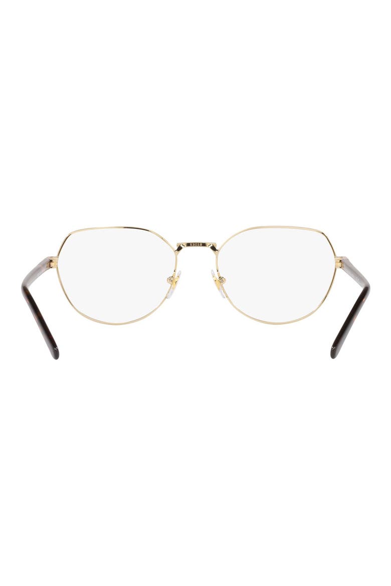 51mm Round Reading Glasses, Alternate, color, PALE GOLD