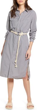 AG Taylor Long Sleeve Midi Shirtdress