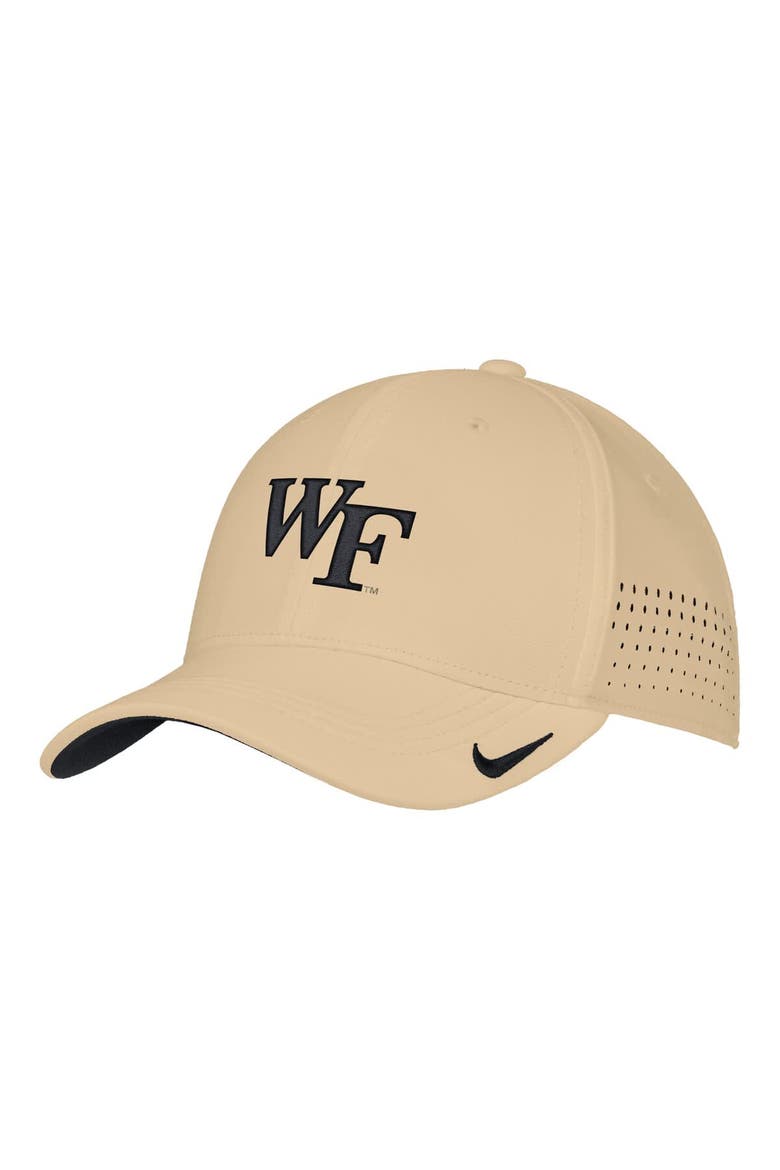 Men's Nike Gold Wake Forest Demon Deacons 2025 On-Field Performance Flex Hat, Alternate, color, Gold