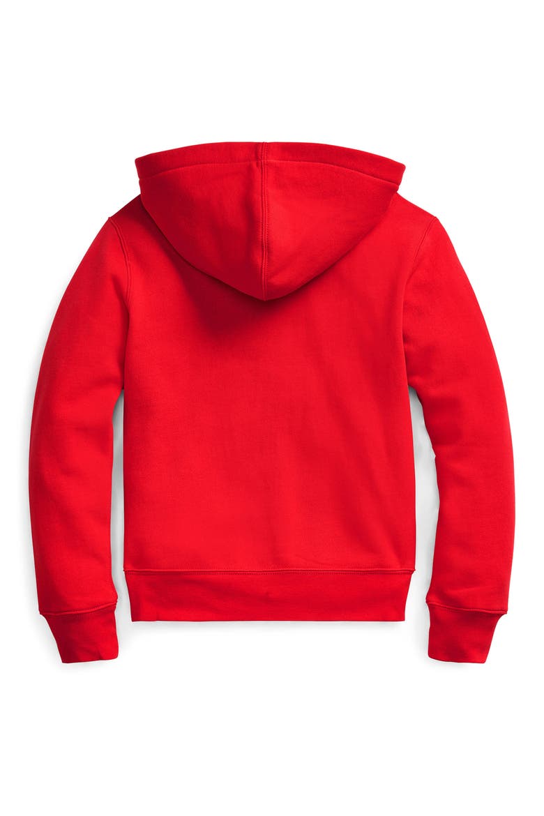 Kids' Fleece Zip Hoodie, Alternate, color, RL 2000 RED