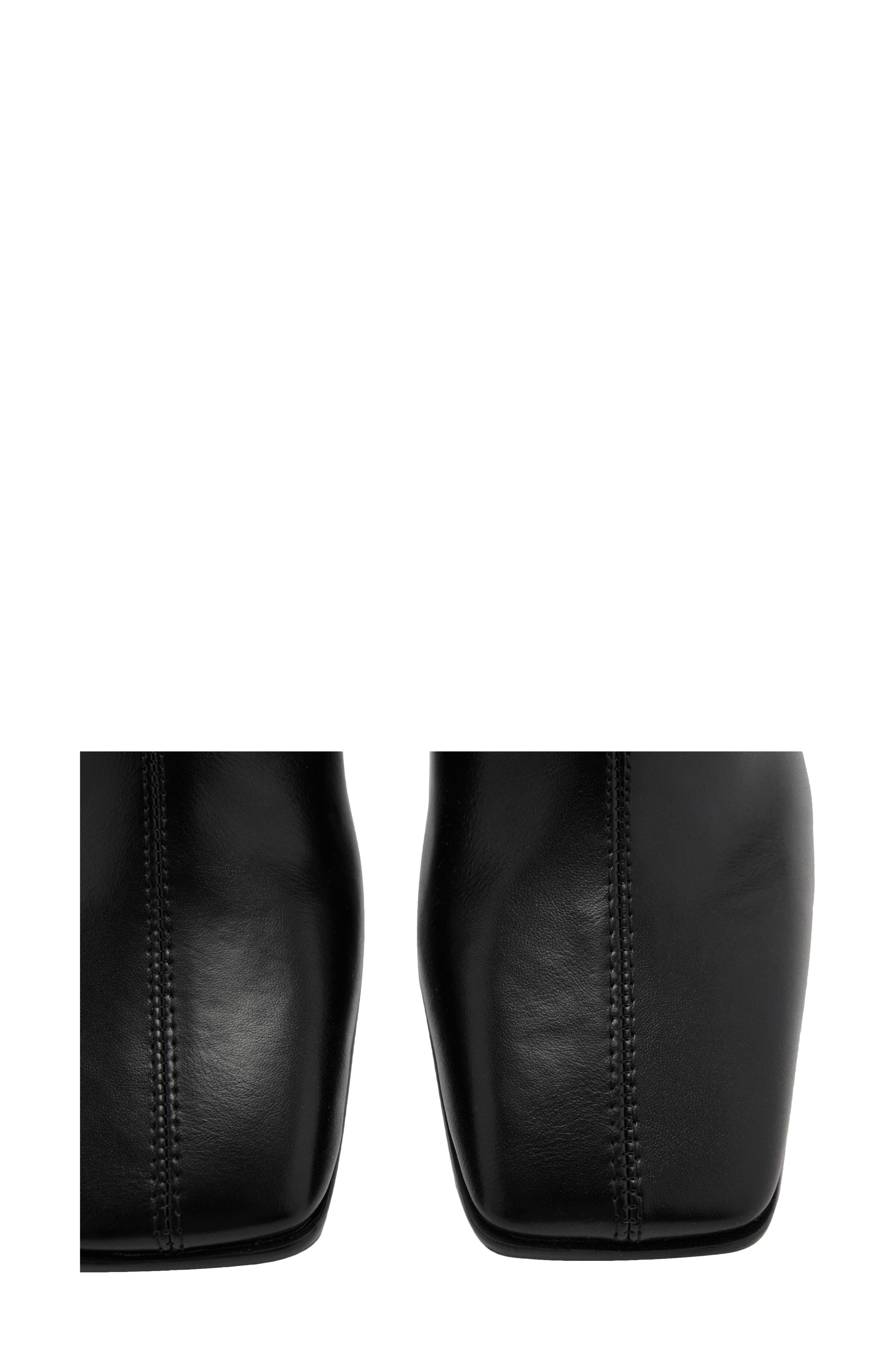 MANGO Block Heel Bootie, Alternate, color, Black