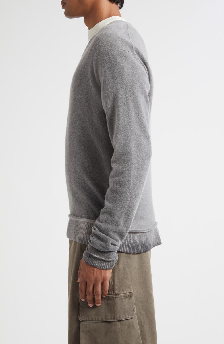 OUR LEGACY Parallel Merino Wool V-Neck Sweater, Alternate, color, Grey Spray Dye Cherub Wool