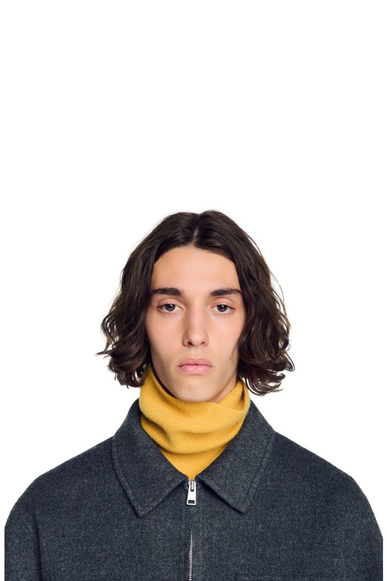 Zipped wool overshirt, Alternate, color, Heather charcoal