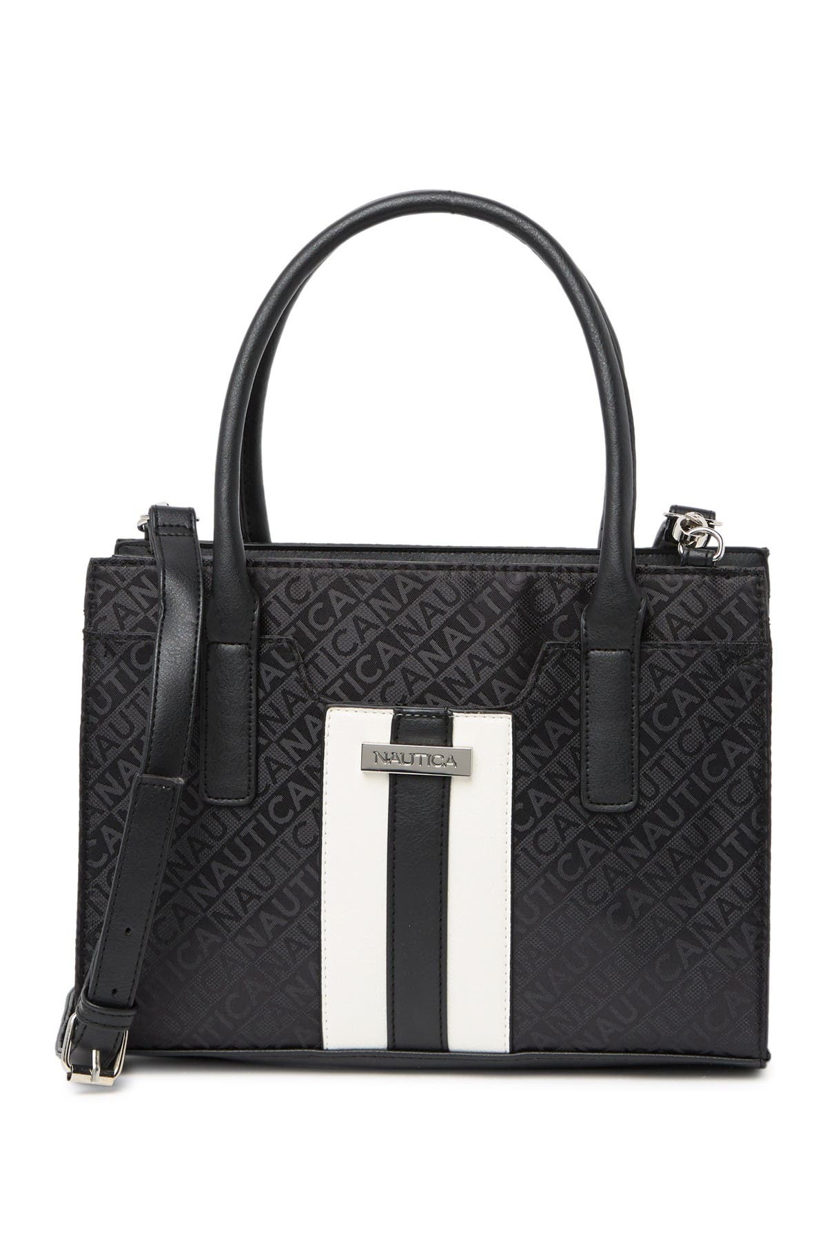 Nautica Sandy Lakeside Jacquard Satchel Bag, Main, color, 