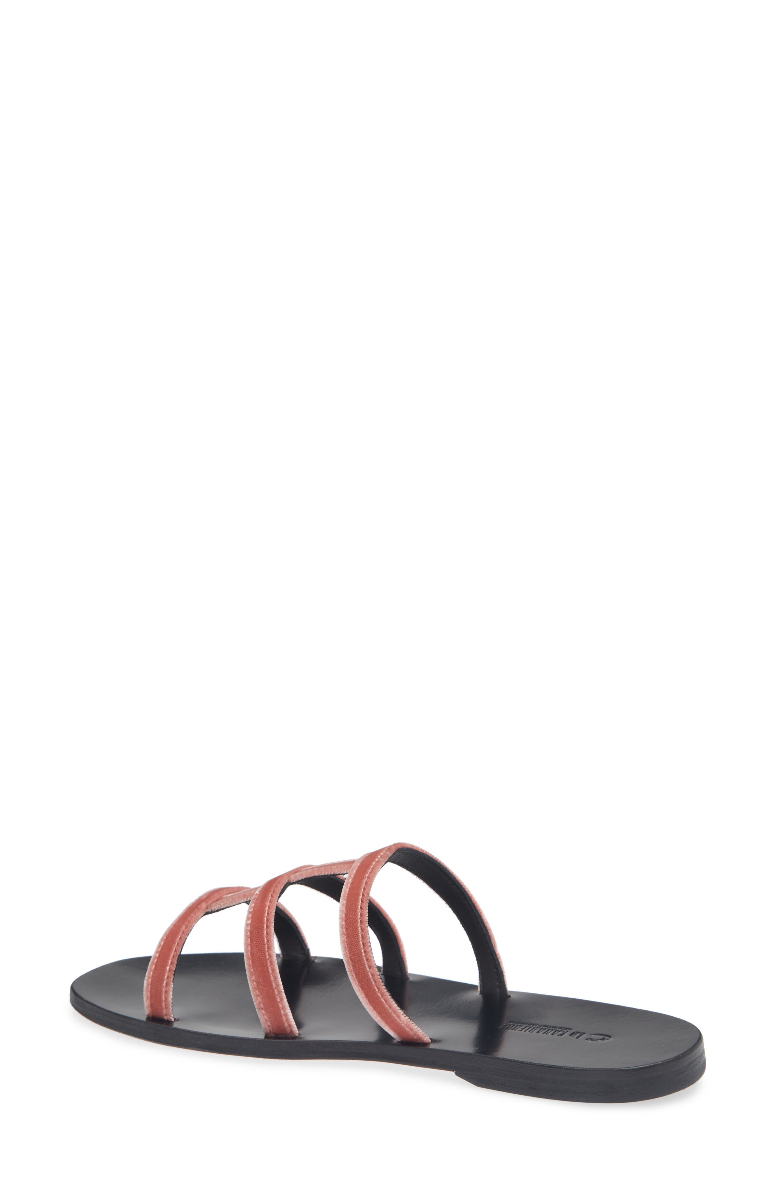 La Canadienne Getaway Cage Slide Sandal, Alternate, color, Rose