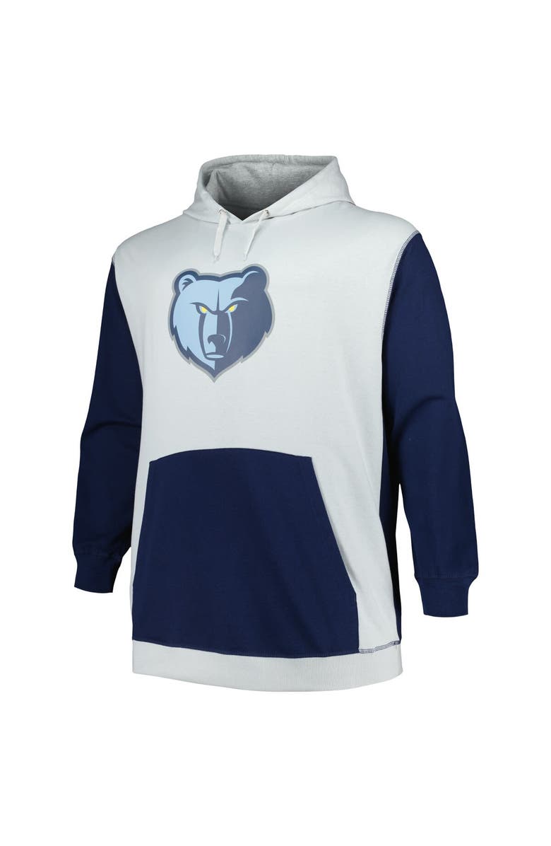 FANATICS Men's Fanatics Branded Navy/Silver Memphis Grizzlies Big & Tall Primary Arctic Pullover Hoodie, Alternate, color, Navy