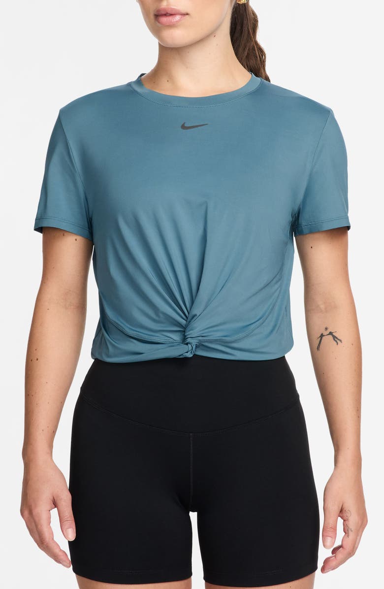 Nike One Classic Dri-FIT Twist Front Top, Main, color, 