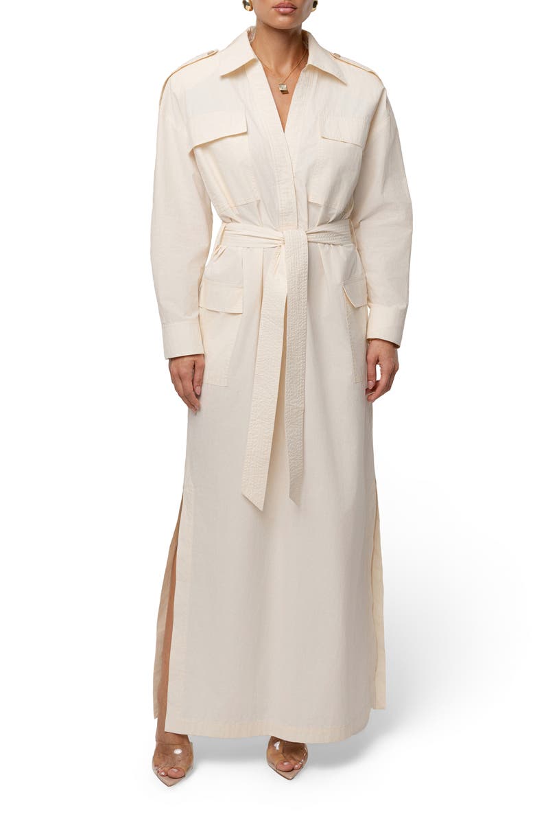 JLUXLABEL Harbor Shore Maxi Shirtdress, Alternate, color, Cream