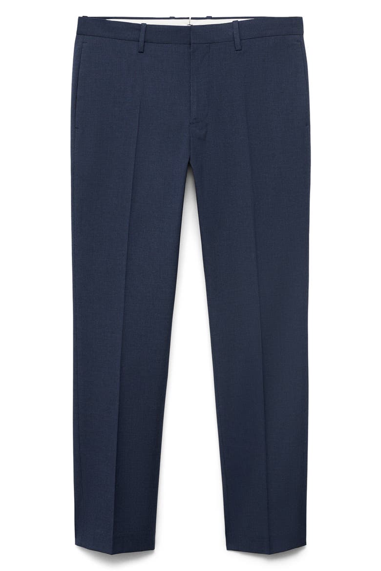Slim Fit Flat Front Pants, Alternate, color, INK BLUE