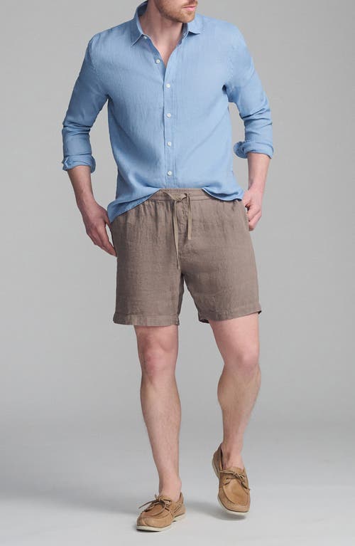 Mavi Jeans Regular Fit Linen Button-up Shirt In Blue