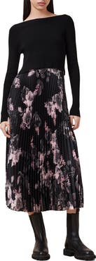 AllSaints Hera Crop Sweater & Midi Slipdress Set