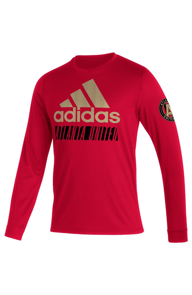 adidas Men's adidas Red Atlanta United FC Vintage Performance Long Sleeve T-Shirt, Alternate, color, 
