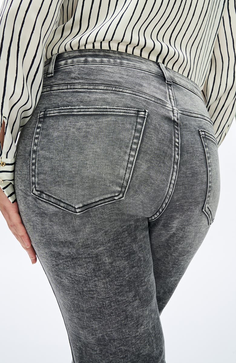 Bayeas High Waist Ankle Slim Straight Leg Jeans, Alternate, color, Granite