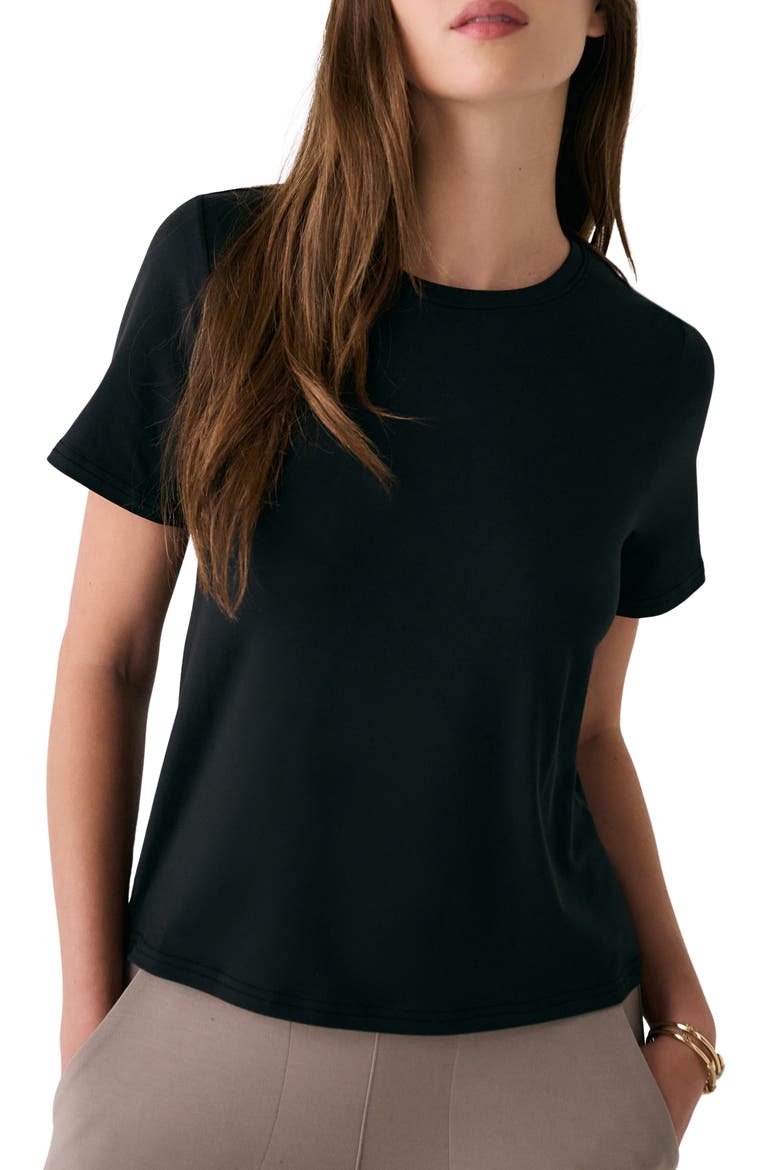 Vital Short Sleeve T-Shirt, Main, color, BLACK