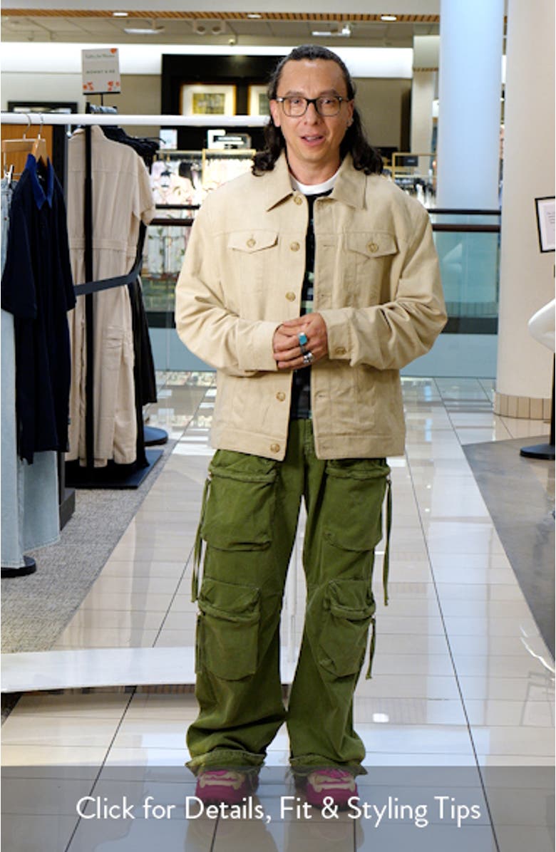 Suede Effect Trucker Jacket, sales video thumbnail