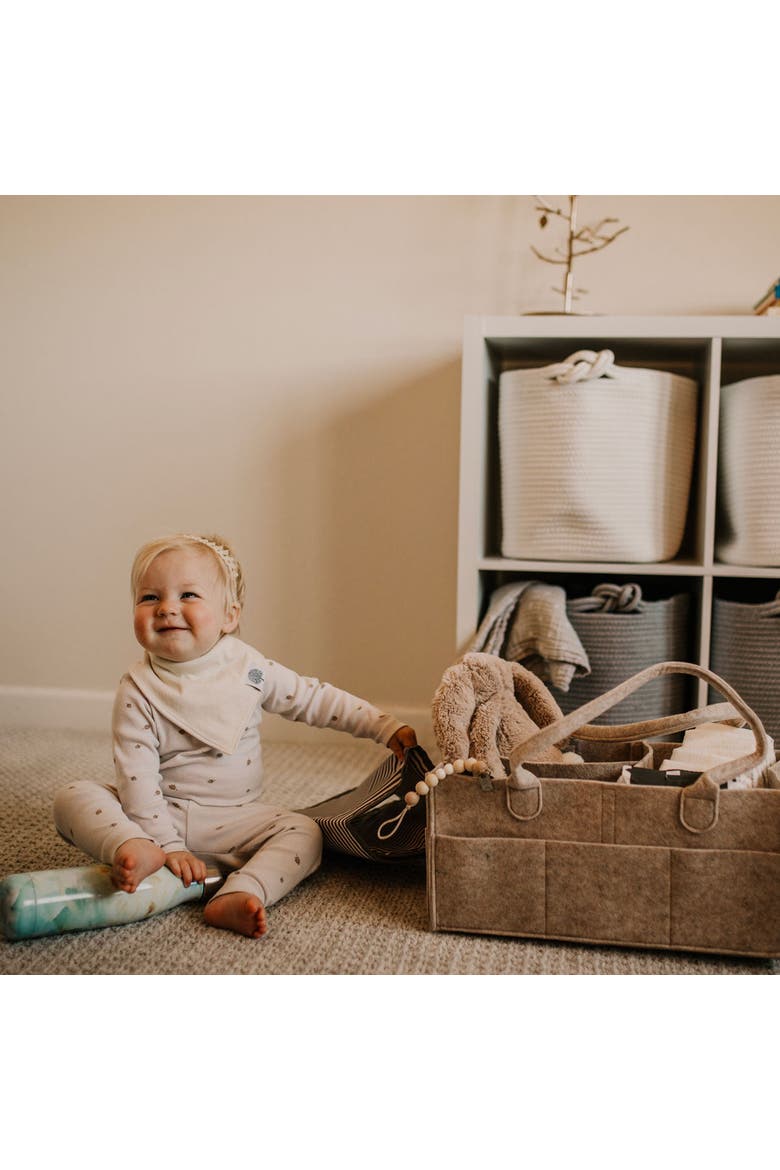 Rope Cube Storage Basket, Alternate, color, White