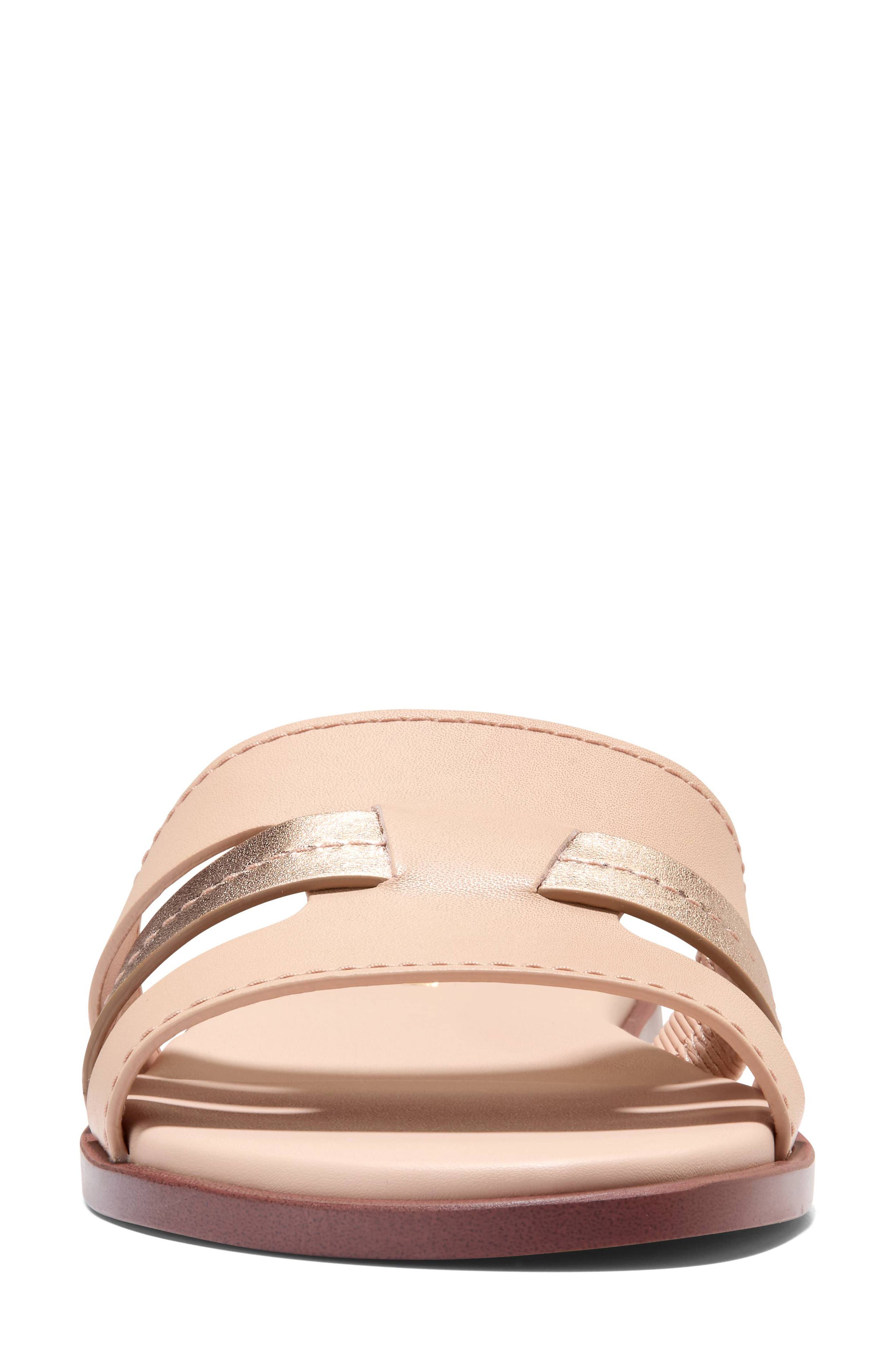 Cole Haan Flynn Fisherman Slide Sandal, Alternate, color, Ch Porcelain/ Rose Gold Talca