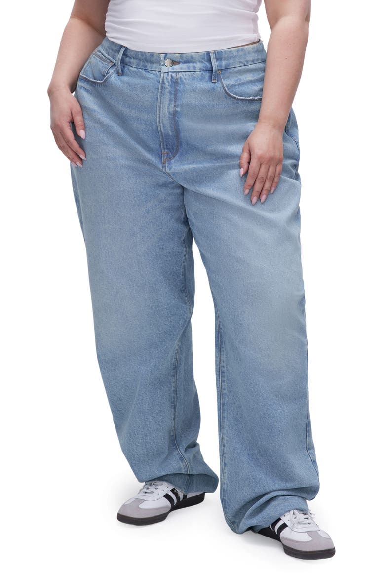 Good '90s Distressed Loose Jeans, Alternate, color, INDIGO472