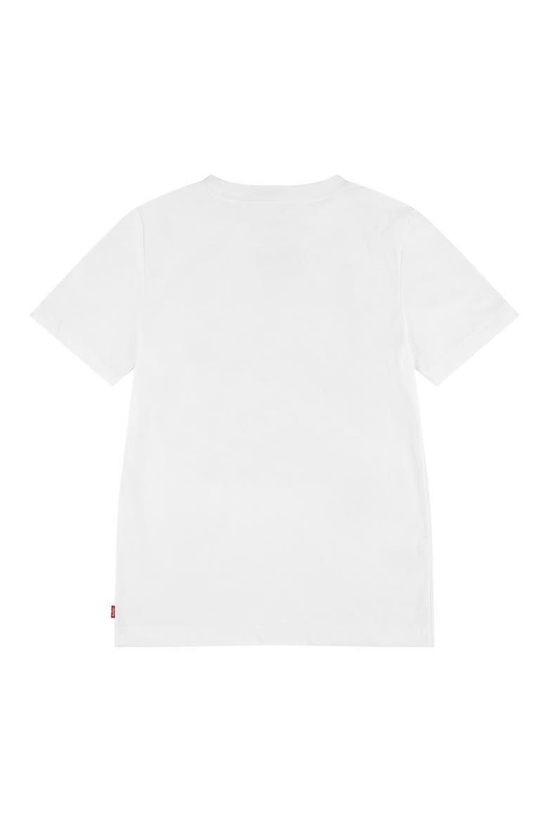 Kids' Pizza Logo Graphic T-Shirt, Alternate, color, BRIGHT WHITE