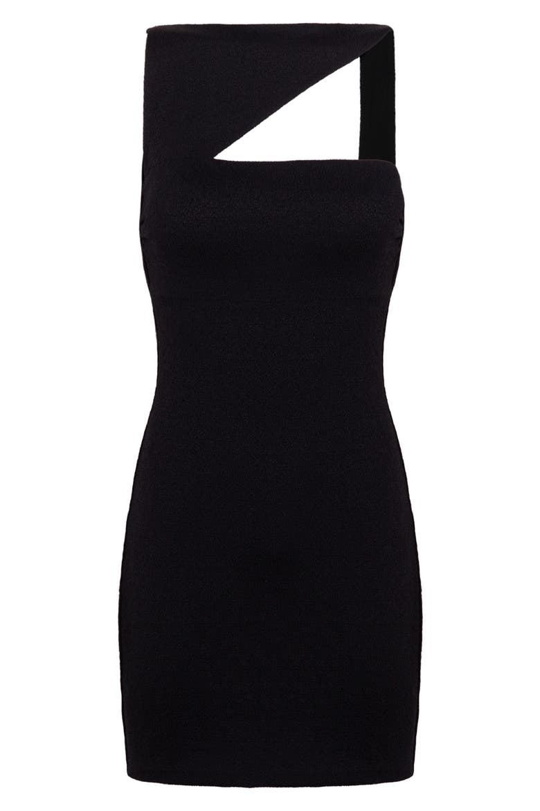 Mia Sleeveless Minidress, Alternate, color, BLACK