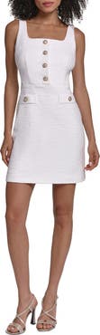 KARL LAGERFELD PARIS Tweed Knit Sheath Minidress