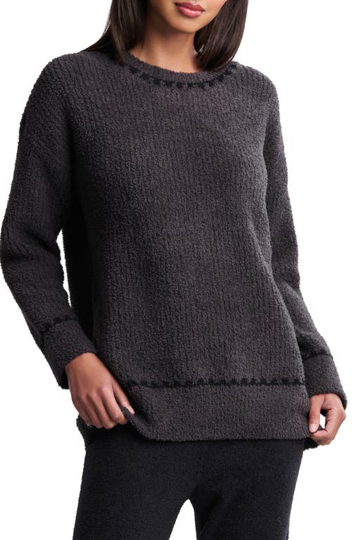 Barefoot Dreams Cozychic® Oversize Rib Crewneck Sweater In Black