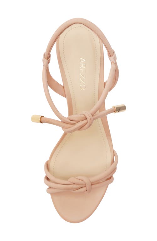 Arezzo Camila Ankle Strap Sandal In True Sand