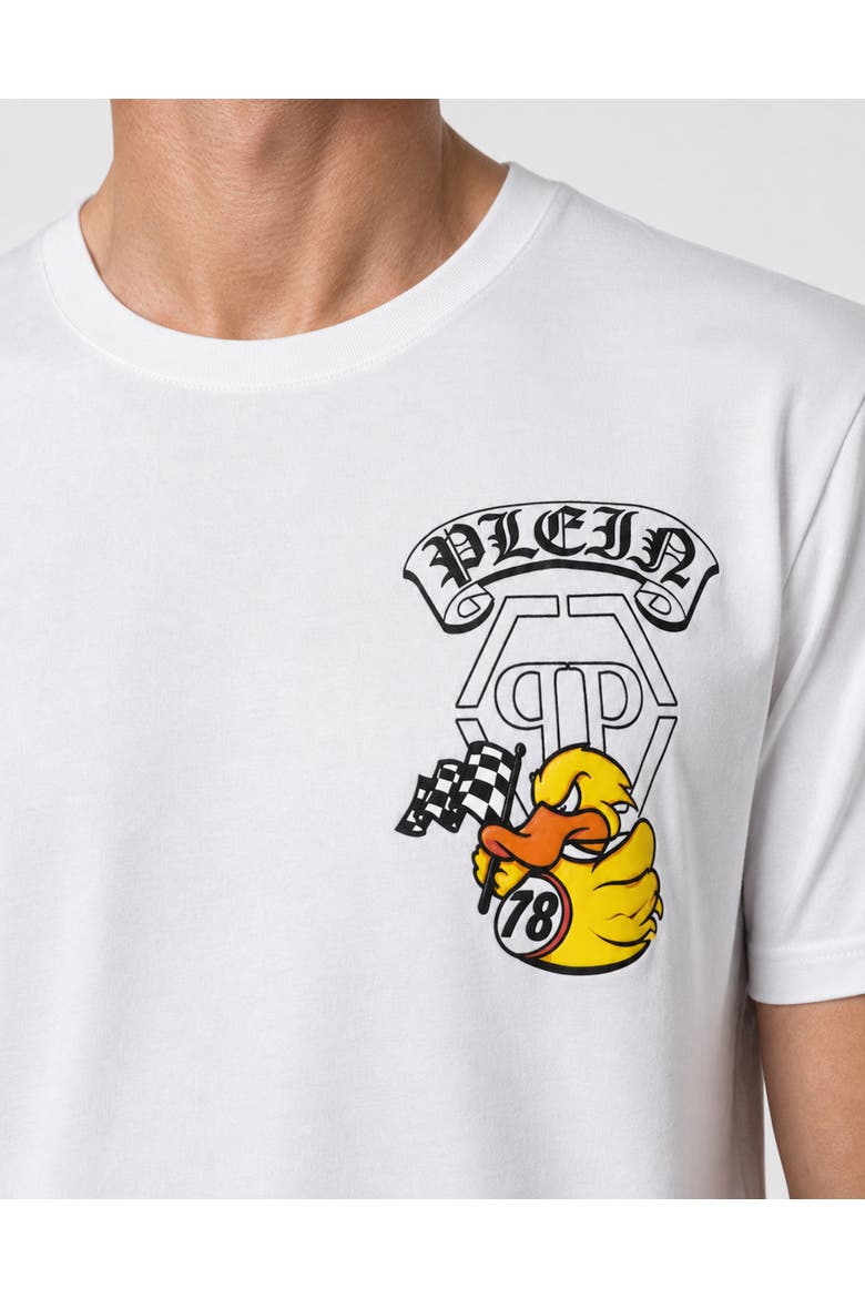 Jersey T-Shirt Plein Gothic Duck Men, Alternate, color, white