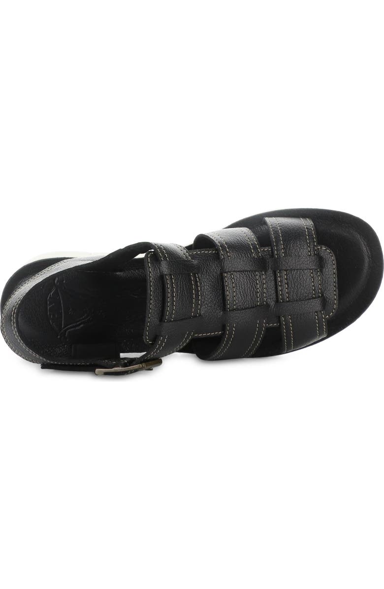 Fly London Yudd Platform Wedge Sandal, Alternate, color, Black