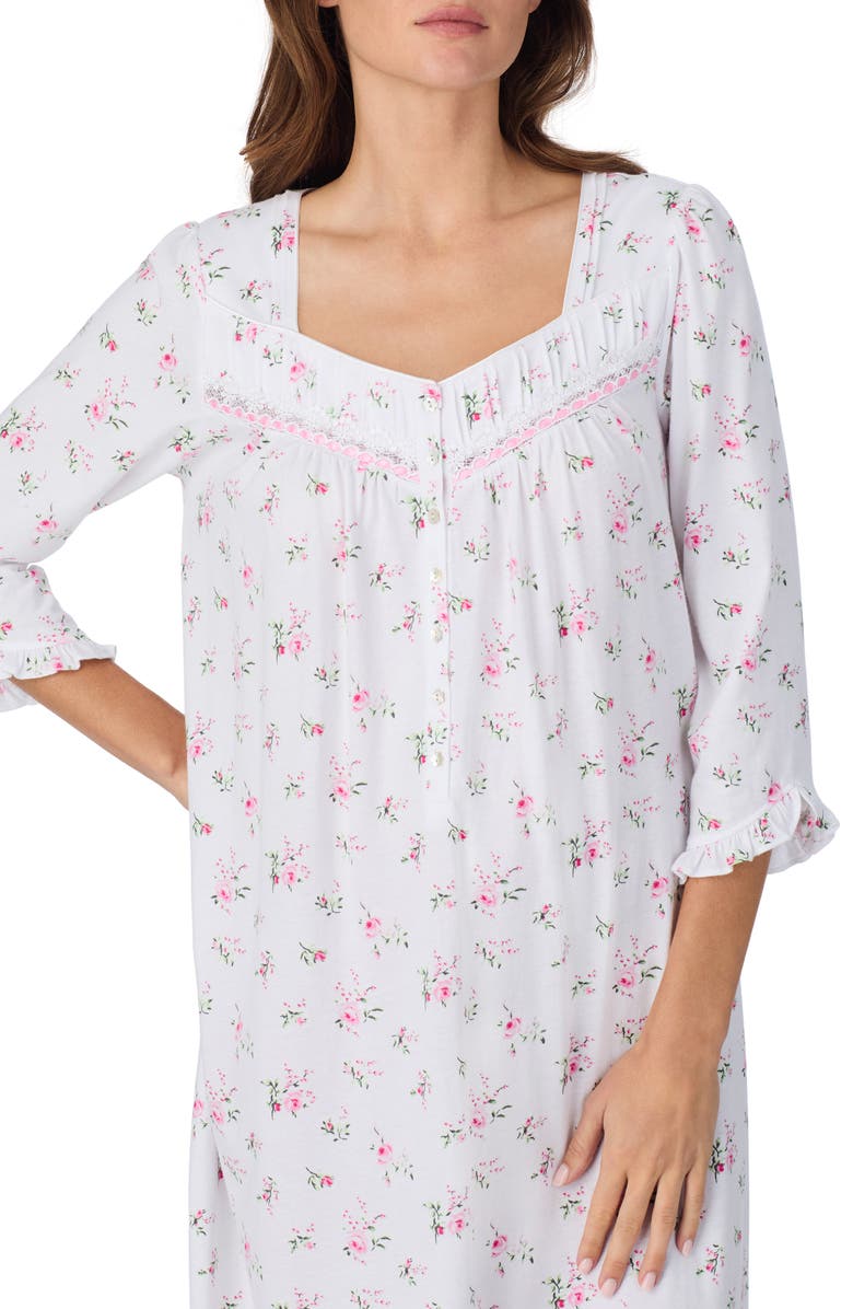 Eileen West Cotton Ballet Nightgown, Alternate, color, Pink Bouquet