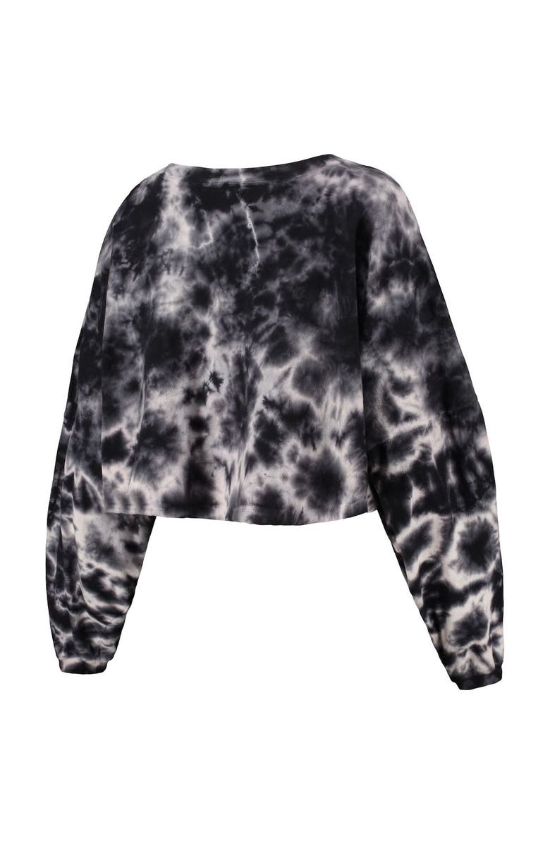 ZOOZATZ Women's ZooZatz Black Minnesota United FC Oversized Cloud-Dye Long Sleeve T-Shirt, Alternate, color, 