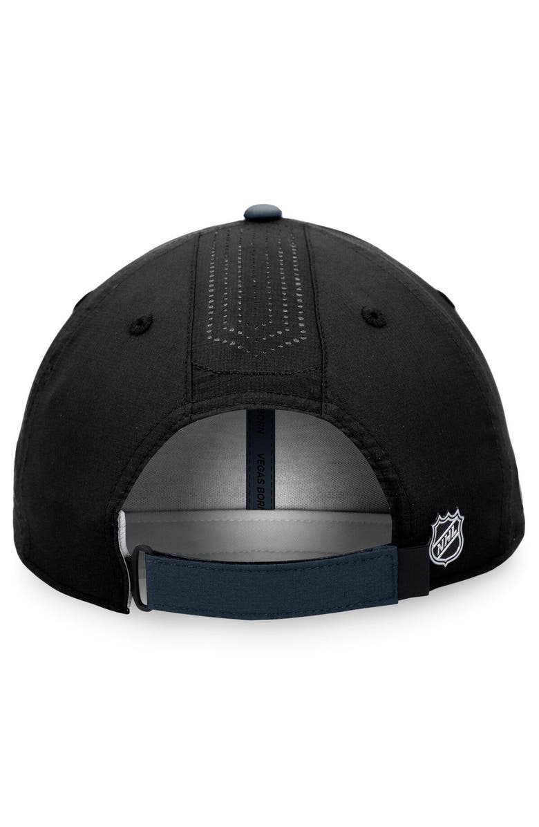 FANATICS Men's Fanatics Branded Black Vegas Golden Knights Authentic Pro Rink Pinnacle Adjustable Hat, Alternate, color, Black