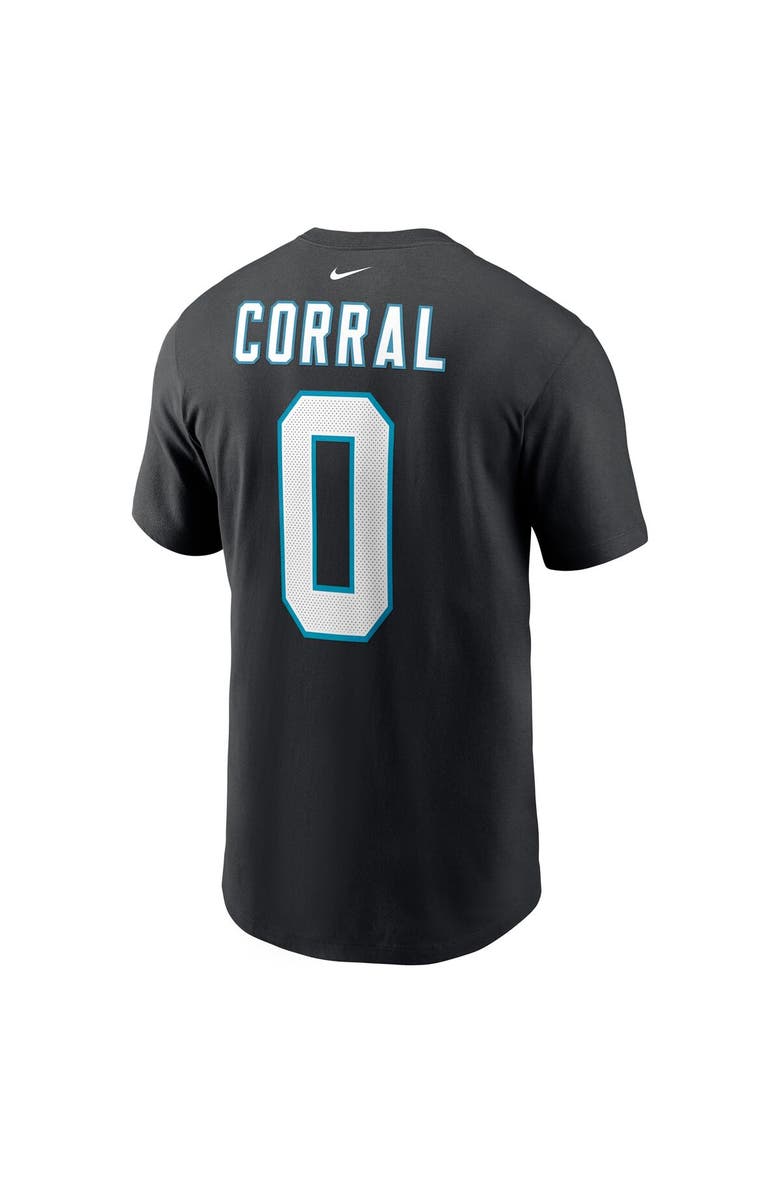 Nike Men's Nike Matt Corral Black Carolina Panthers Player Name & Number T-Shirt, Alternate, color,