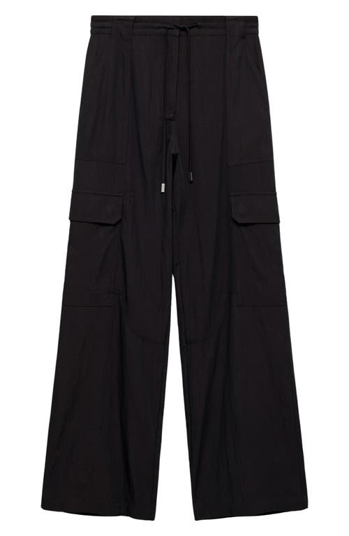 MANGO MANGO DRAWSTRING CARGO PANTS