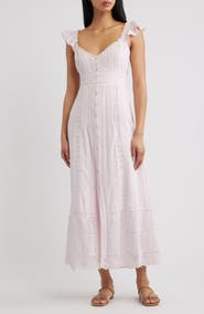 LoveShackFancy Kailette Sleeveless Maxi Dress