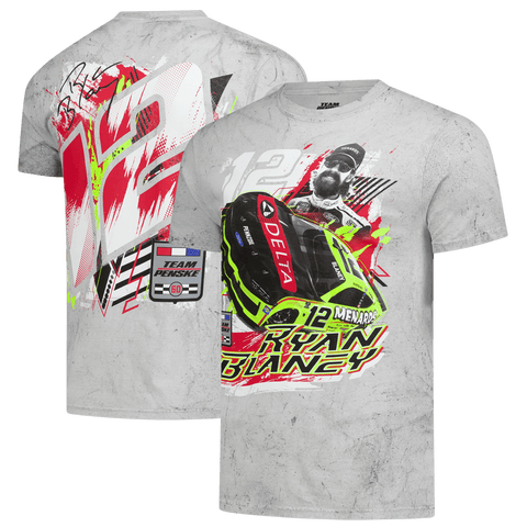Men's Classic Ink Gray Ryan Blaney Delta Smoke 2-Spot T-Shirt