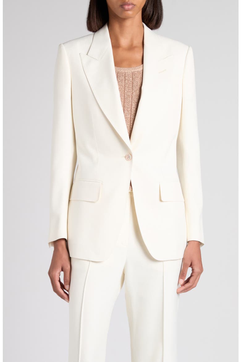 Wallis Twill Blazer, Main, color, JB005 CREAM