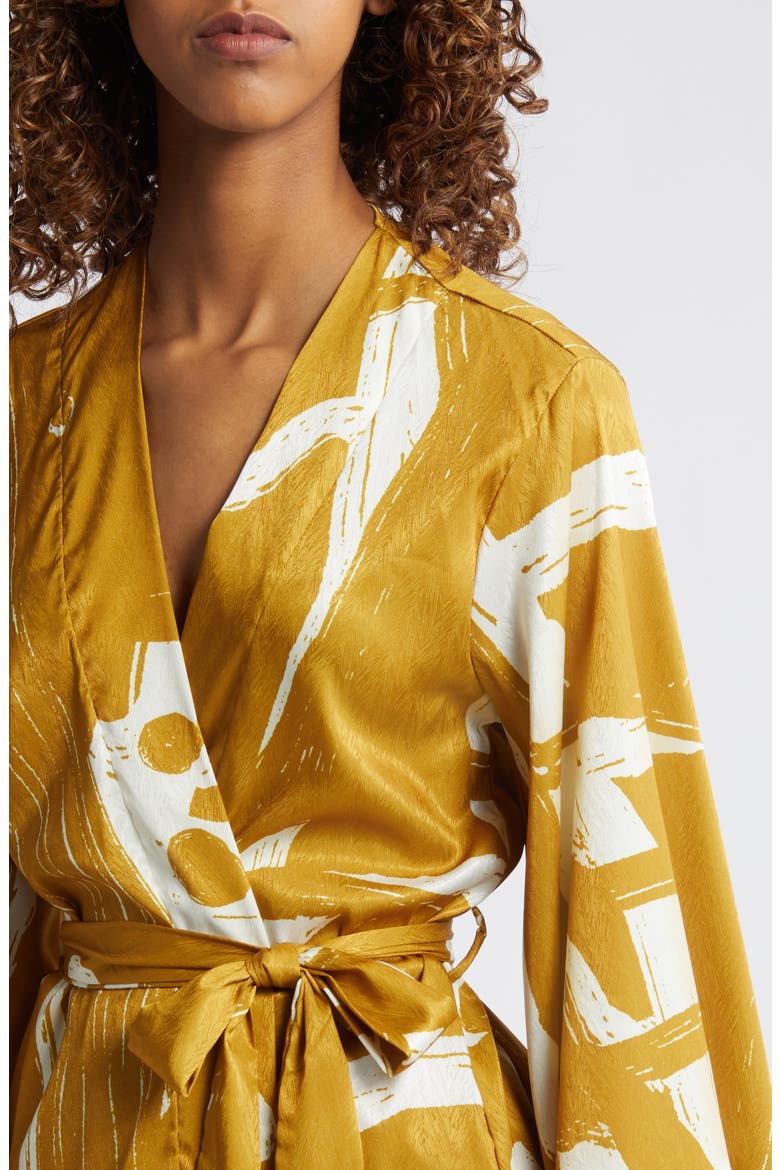 Gold Suto Lightweight Wrap Jacket, Alternate, color, GOLD