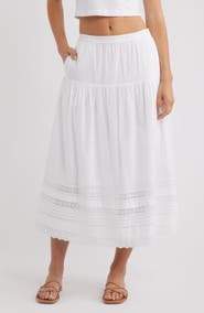 Madewell Pintucked Midi Skirt