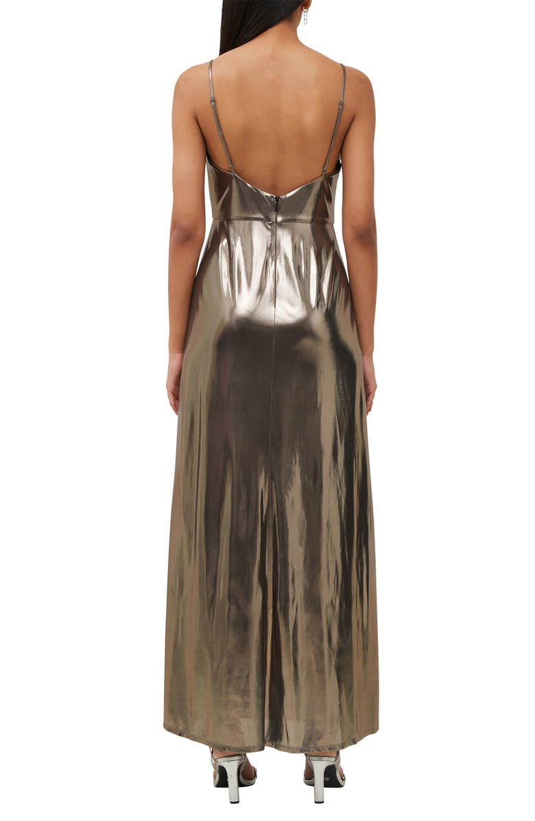 French Connection Ronja Metallic Lamé Maxi Dress, Alternate, color,