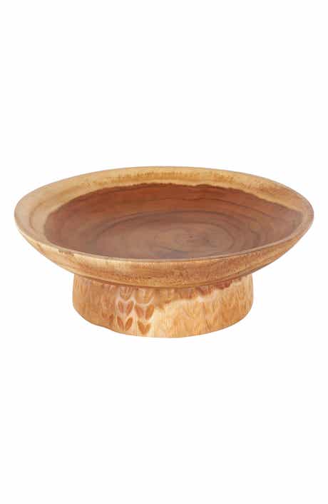 Engraved Wooden Decorative Bowl