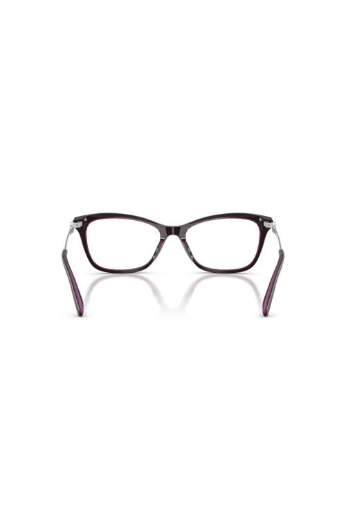 Tory Burch 55mm Square Optical Glasses In Black
