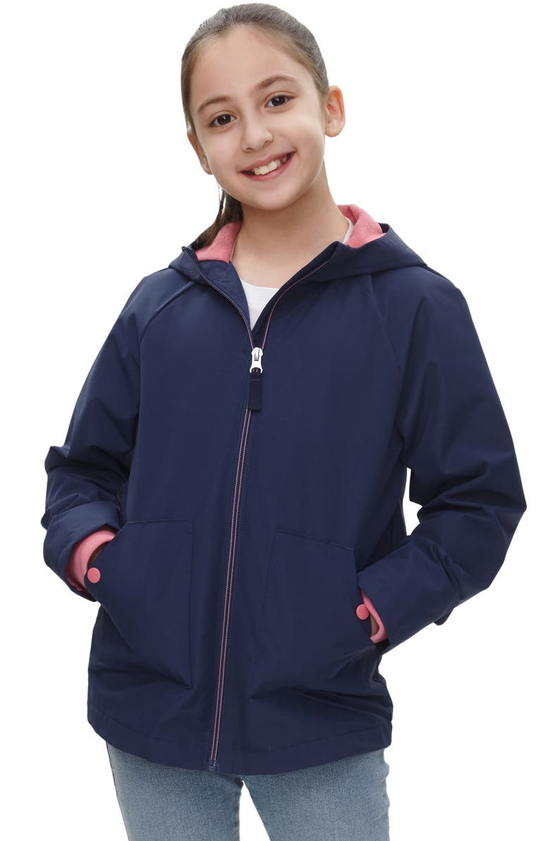 Rokka&Rolla Kids' Ripstop Windbreaker Jacket, Main, color, Navy