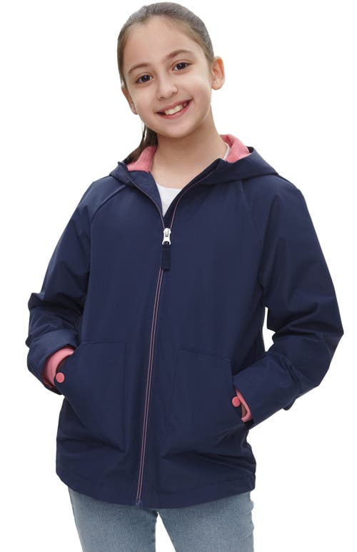 Rokka&rolla Kids' Ripstop Windbreaker Jacket In Navy