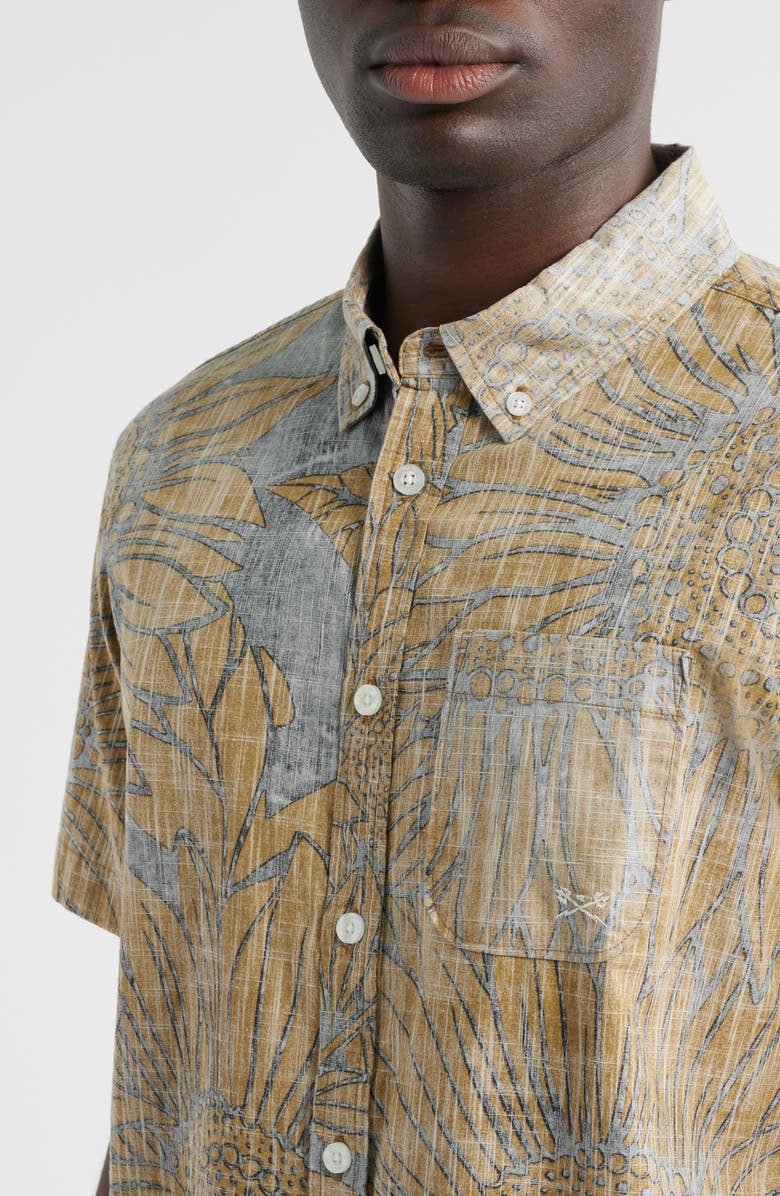 DARK SEAS Merle Button-Down Shirt, Alternate, color, Black