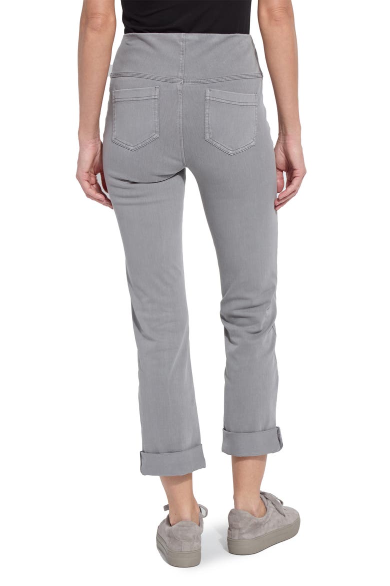 'Lyssentials Boyfriend High Rise Denim Jeans, Alternate, color, DRK GRY