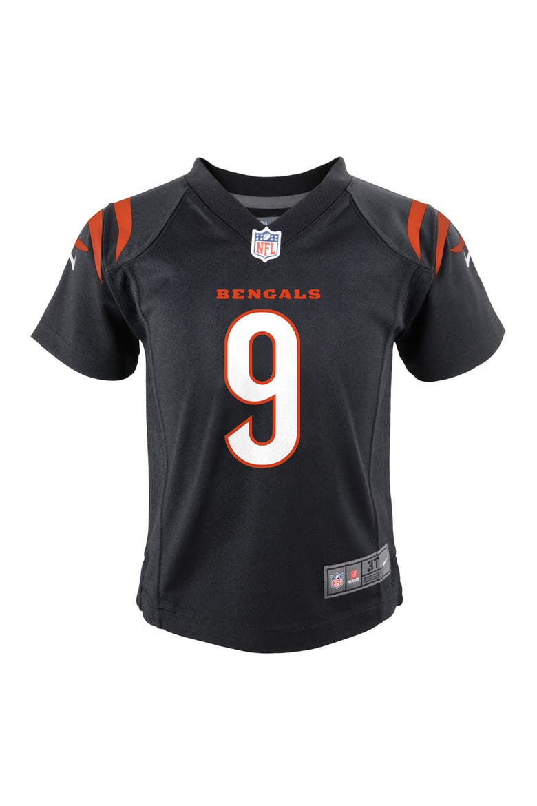 Infant Nike Joe Burrow Black Cincinnati Bengals Game Jersey, Main, color, BLACK