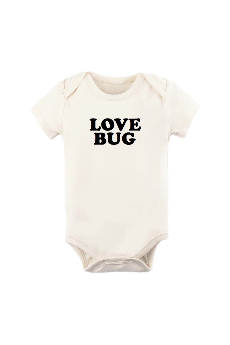 Love Bug Organic Cotton Bodysuit, Main, color, NATURAL