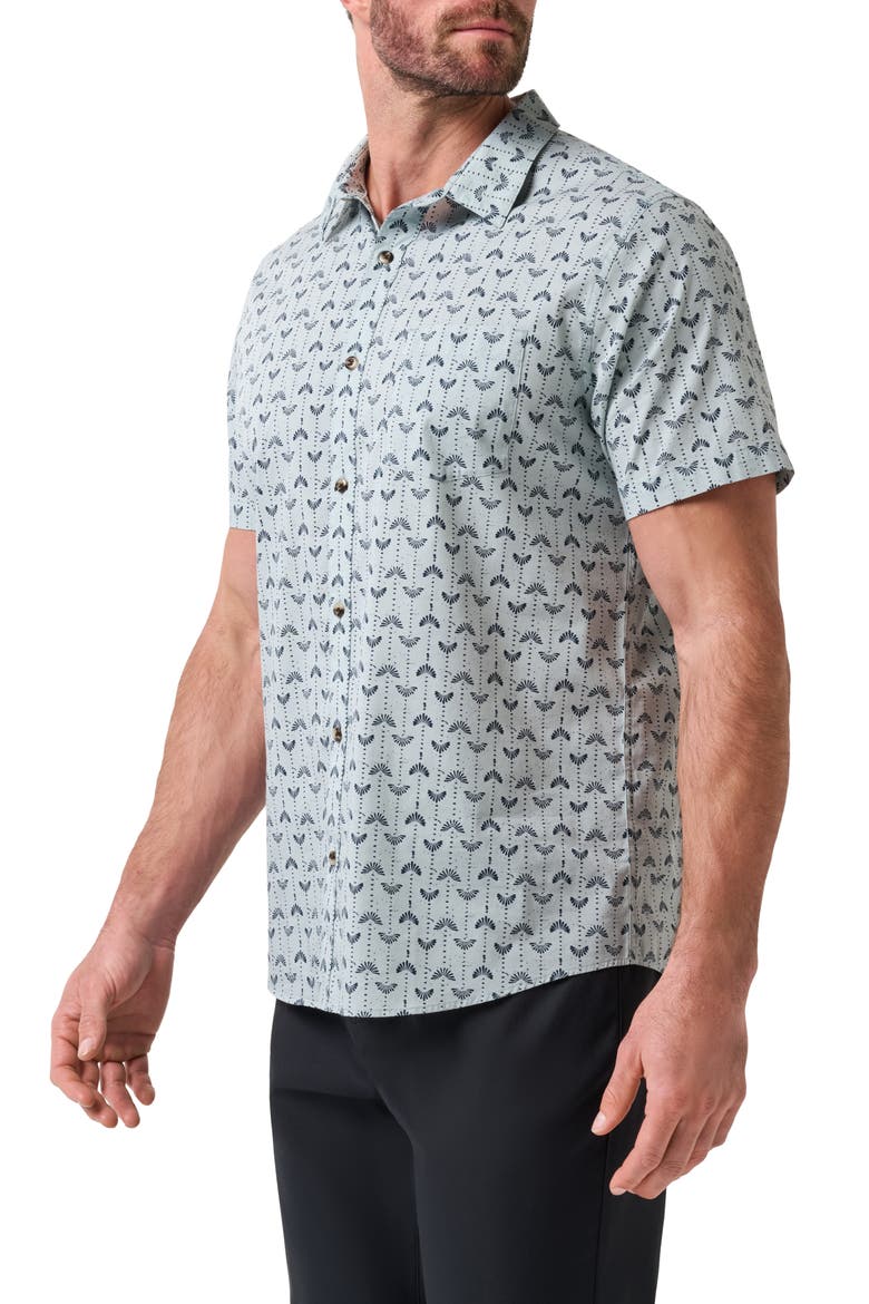 Clockwise Short Sleeve Button-Up Shirt, Alternate, color, ARONA